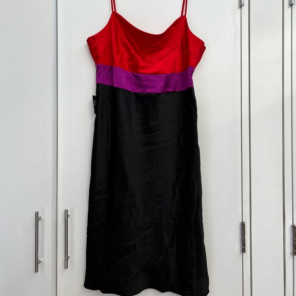 Express Cowl Neck Midi Slip Dress - Picture 1 of 4